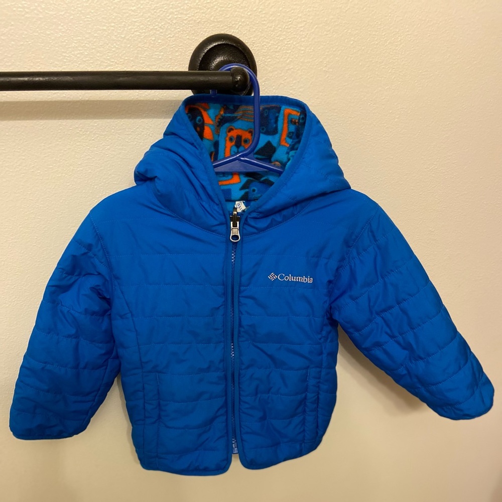Toddler Columbia Hooded Insulated Jacket- Reversible
